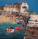 HARBOUR WALL, ST.IVES  12X12INS100_7947